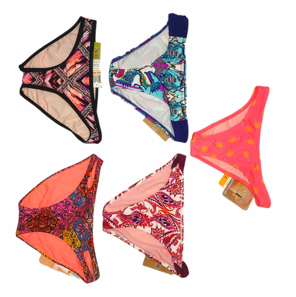 Set of 5 swim bottoms, S: Cremieux, GB, Coco Rave - Picture 2 of 15